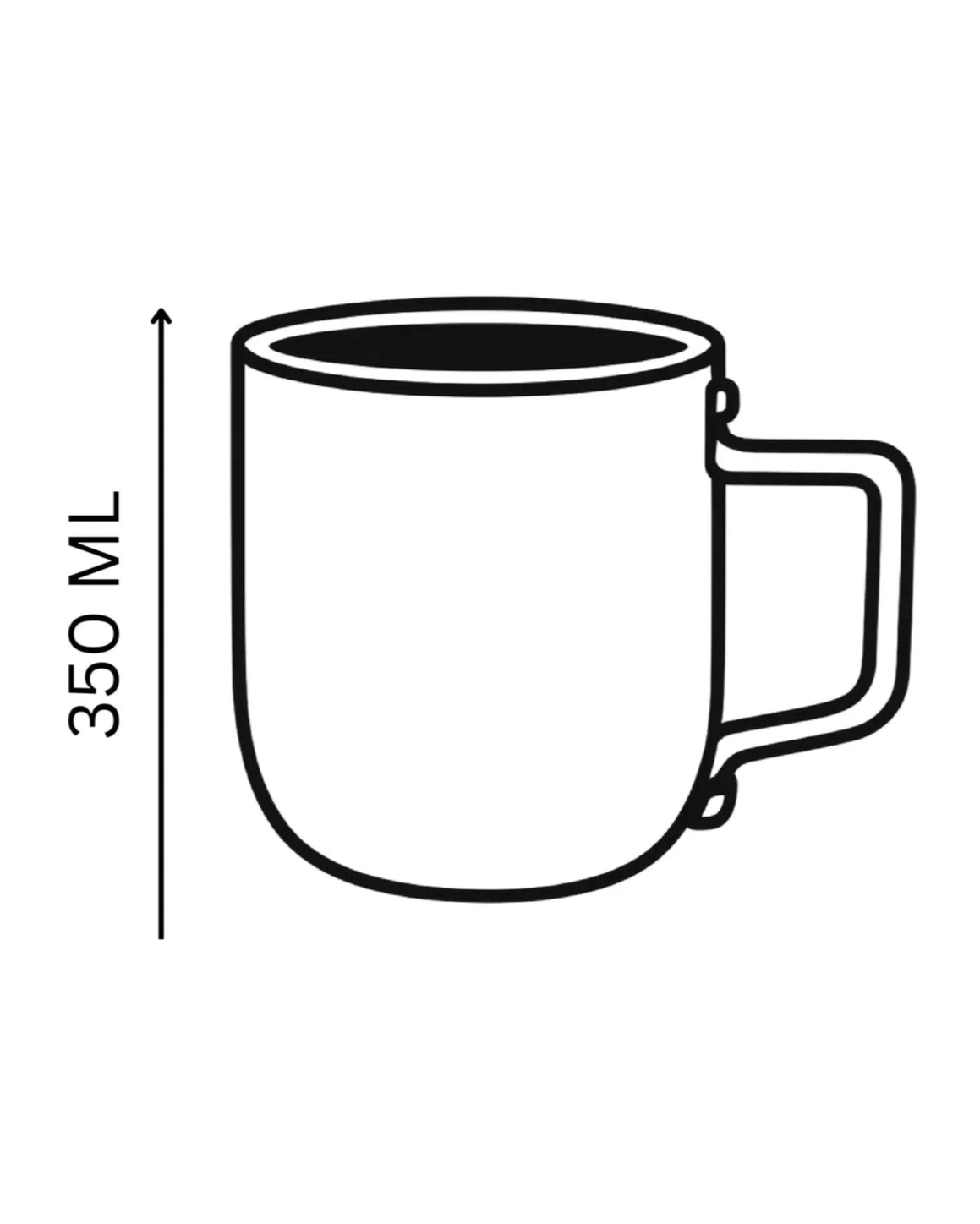 Handcrafted Bolt Mug, 350 ML mug by Stonia.