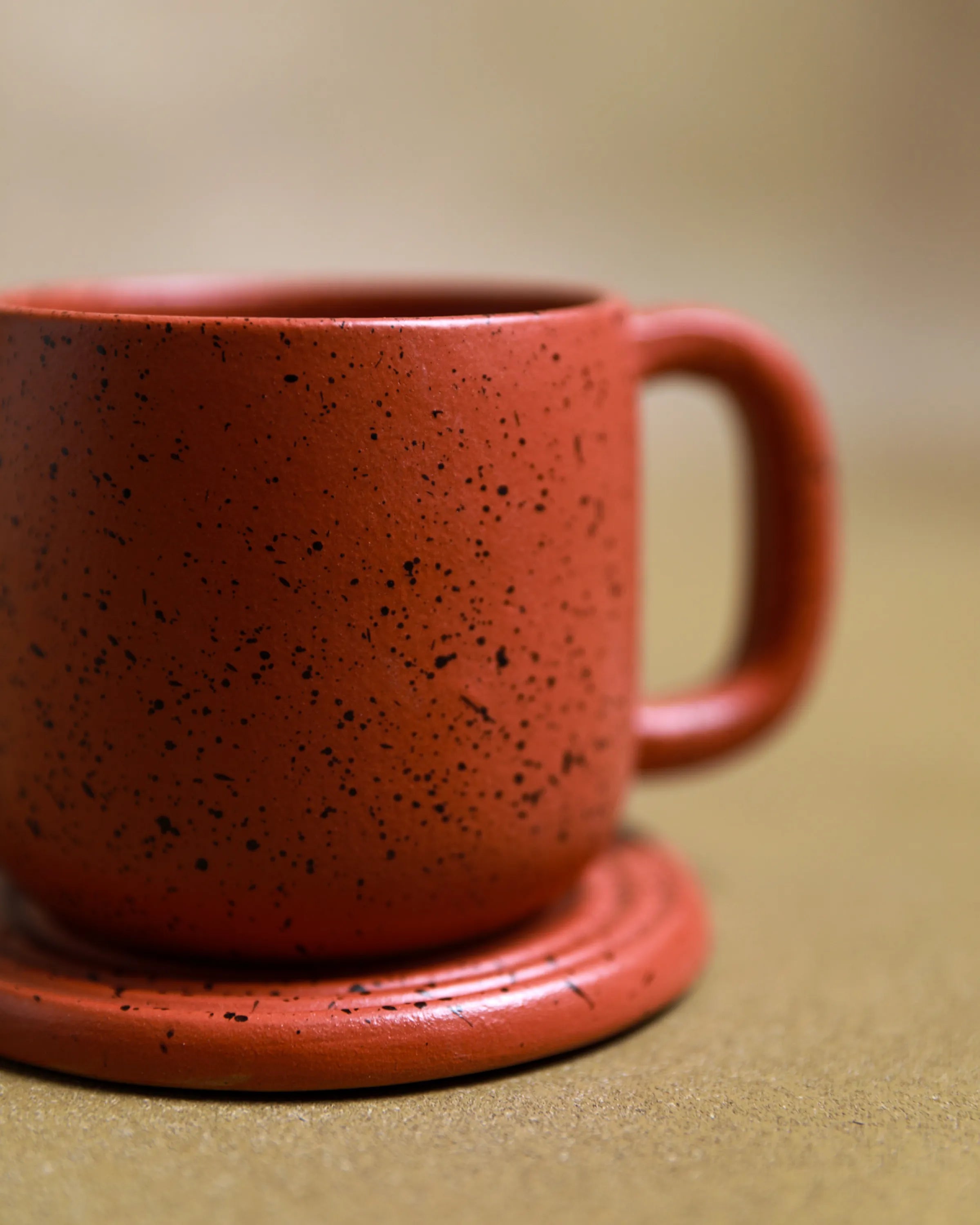 Handcrafted The clay mug in Terracotta, 300 ML mug by Stonia.