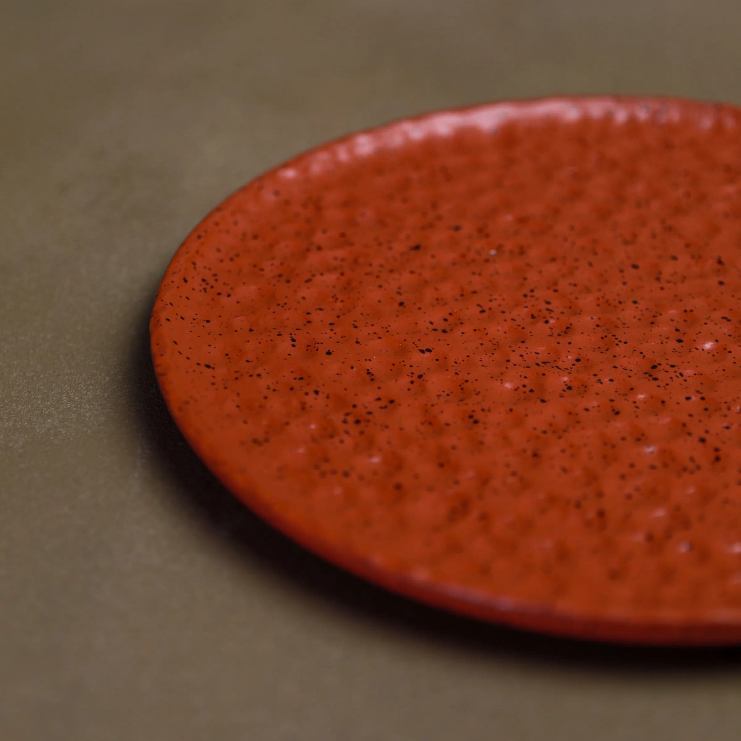 Handcrafted Clay Plate serving plate in terracotta Large finish by Stonia.