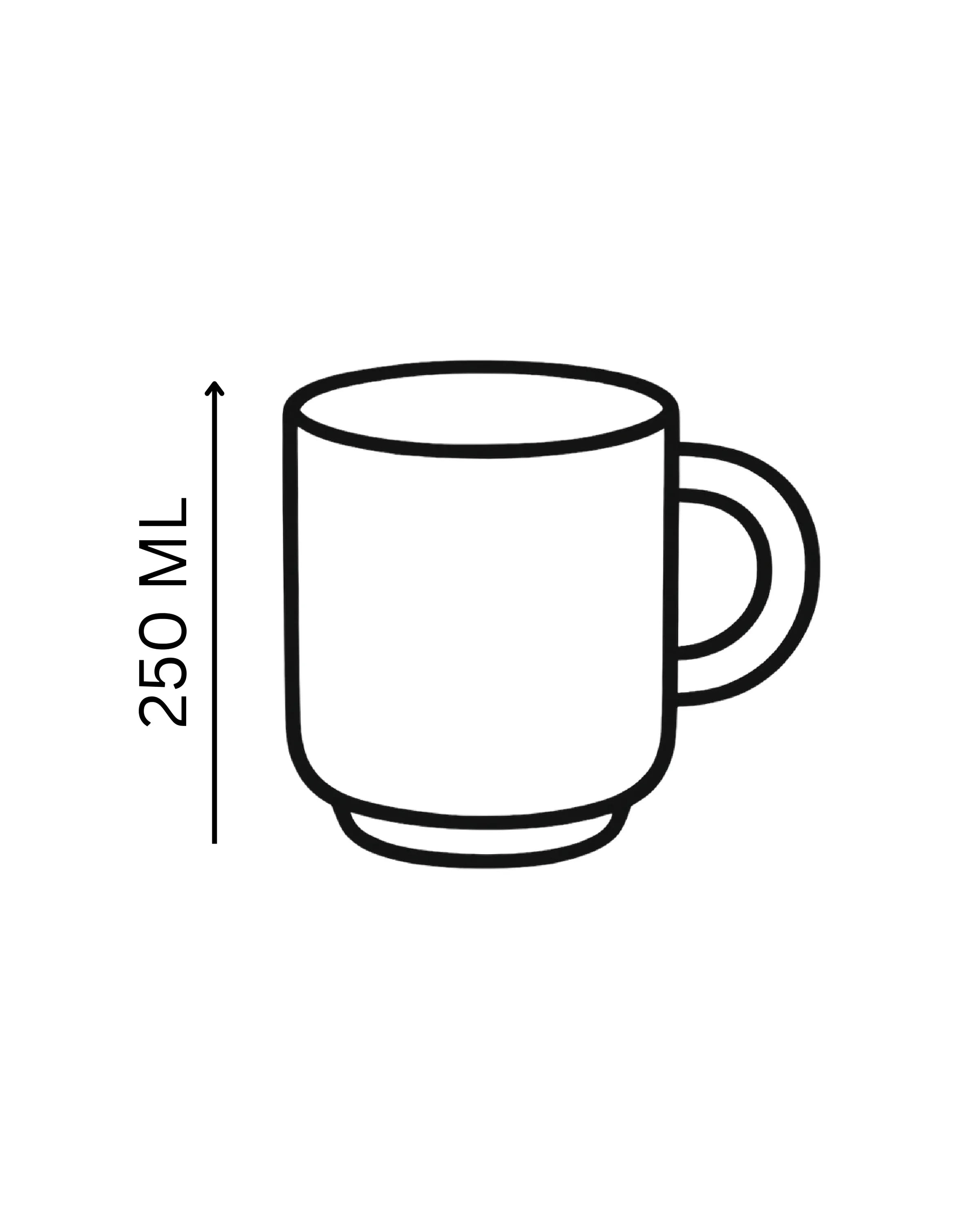 Handcrafted Creamy Mug in creamy, 250 ML mug by Stonia.
