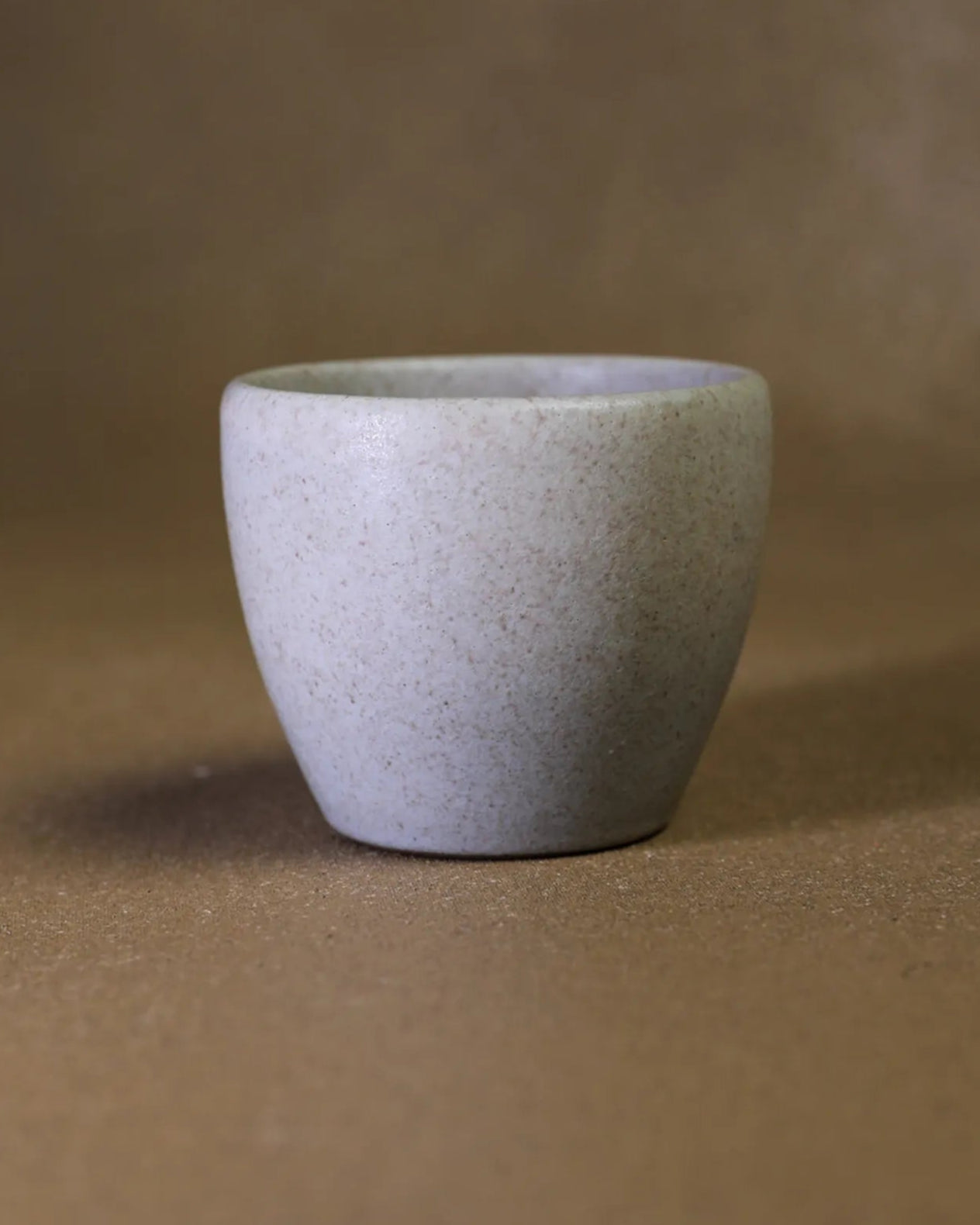 Handcrafted ESPRESSO DOSE CUP in light stone gray, 50 ML mug by Stonia.