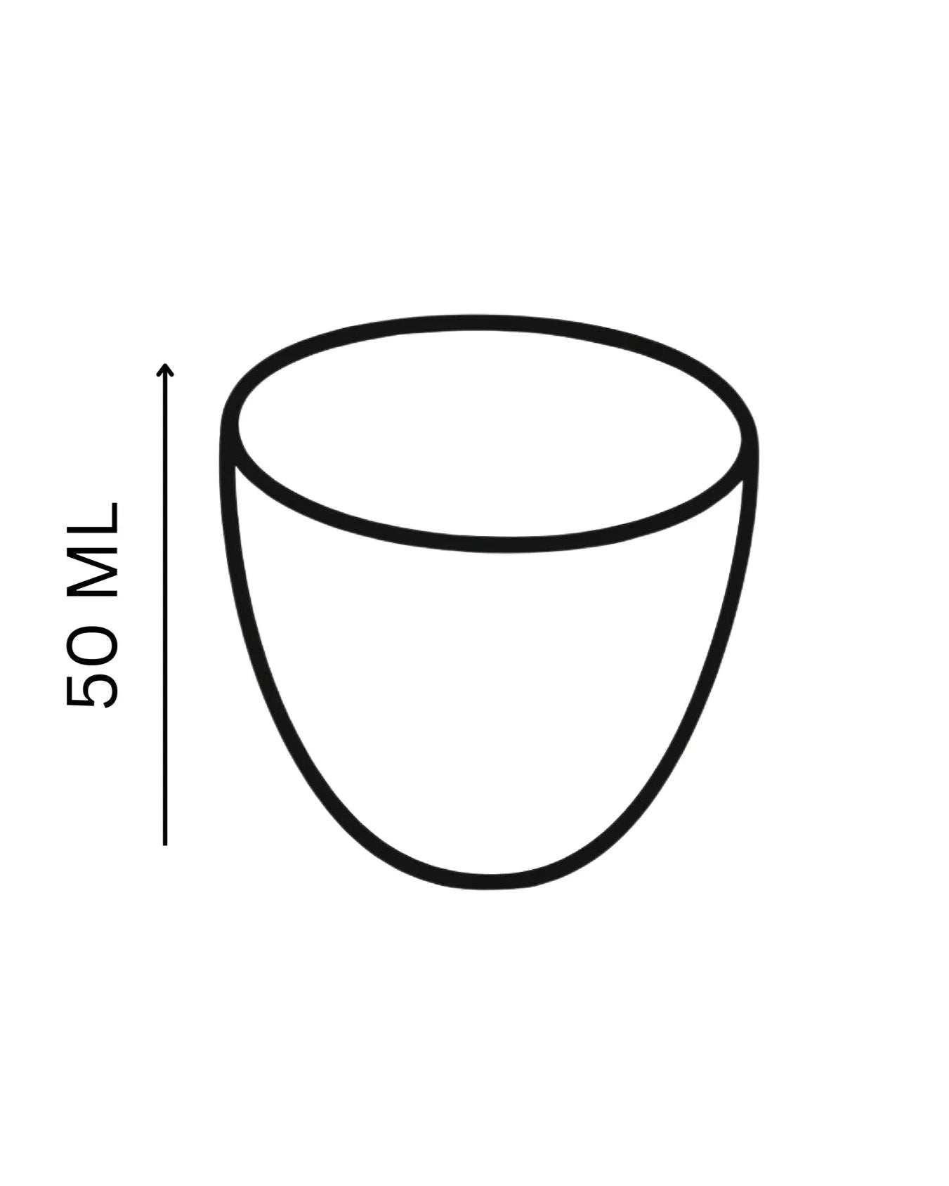 Handcrafted ESPRESSO DOSE CUP in light stone gray, 50 ML mug by Stonia.