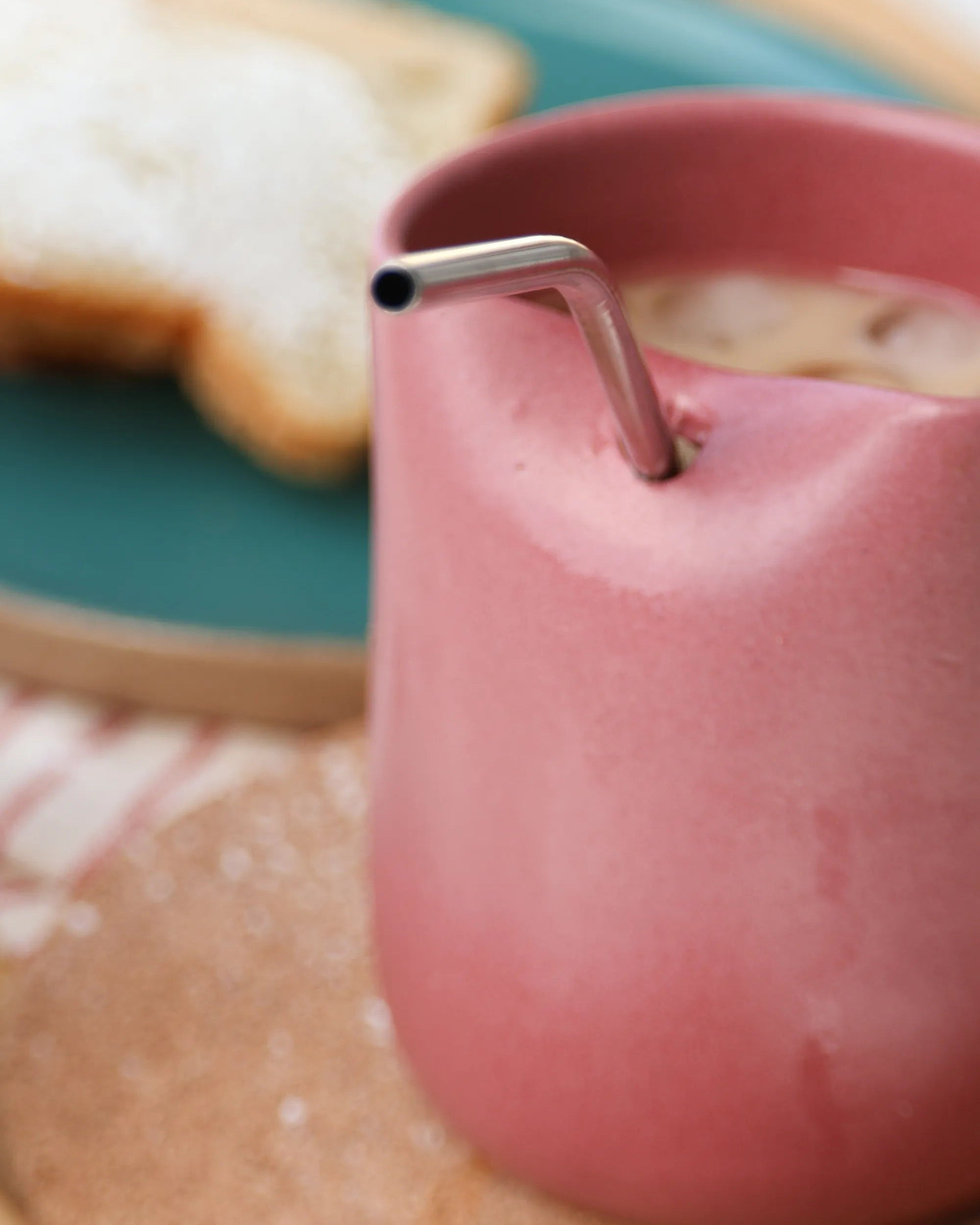 Handcrafted Frosty Cup in rose, 350 ML mug by Stonia.