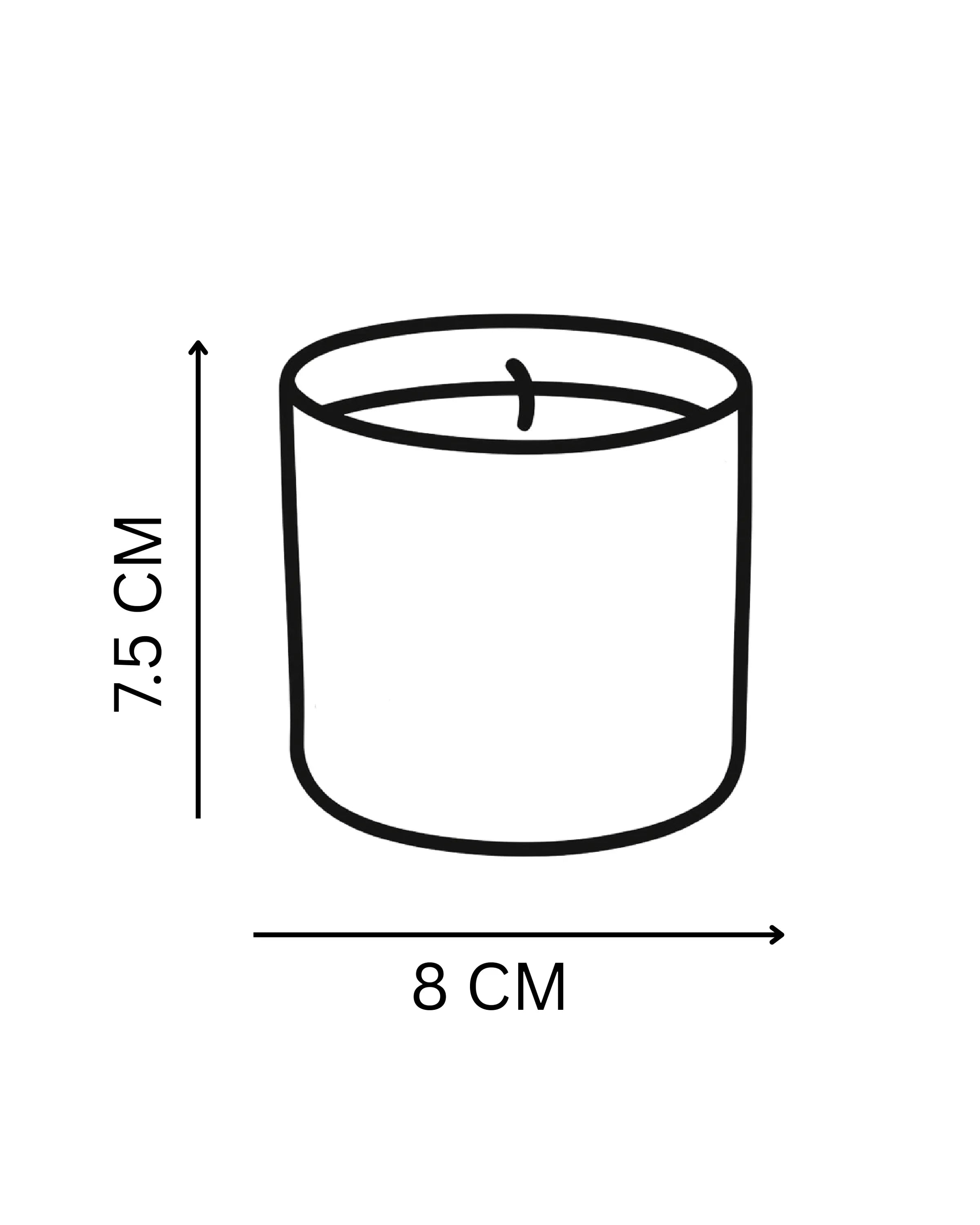 Handcrafted Melty Candle finish by Stonia.
