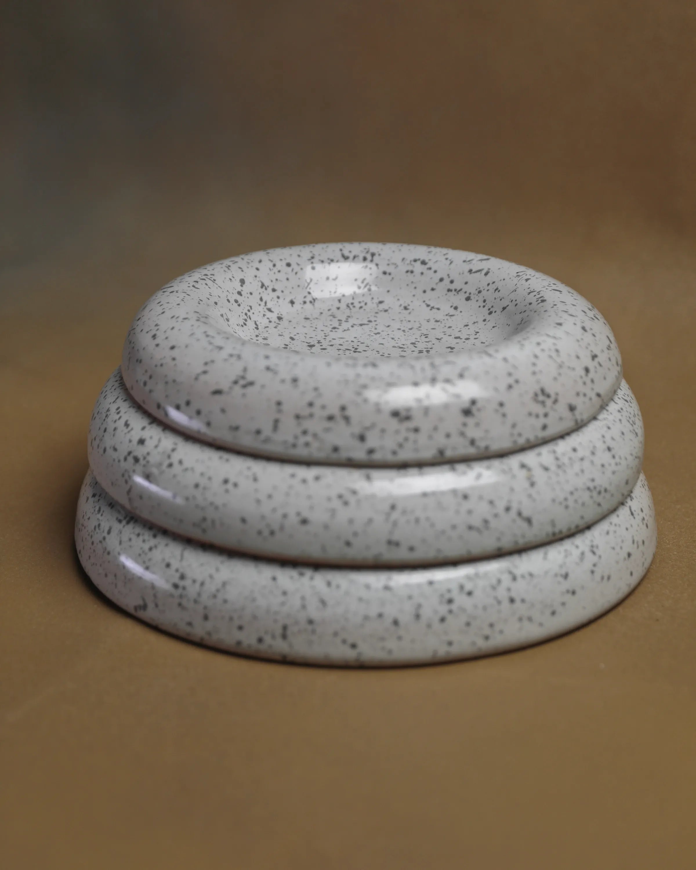 Handcrafted Moon Face Set set in dotted white finish by Stonia.
