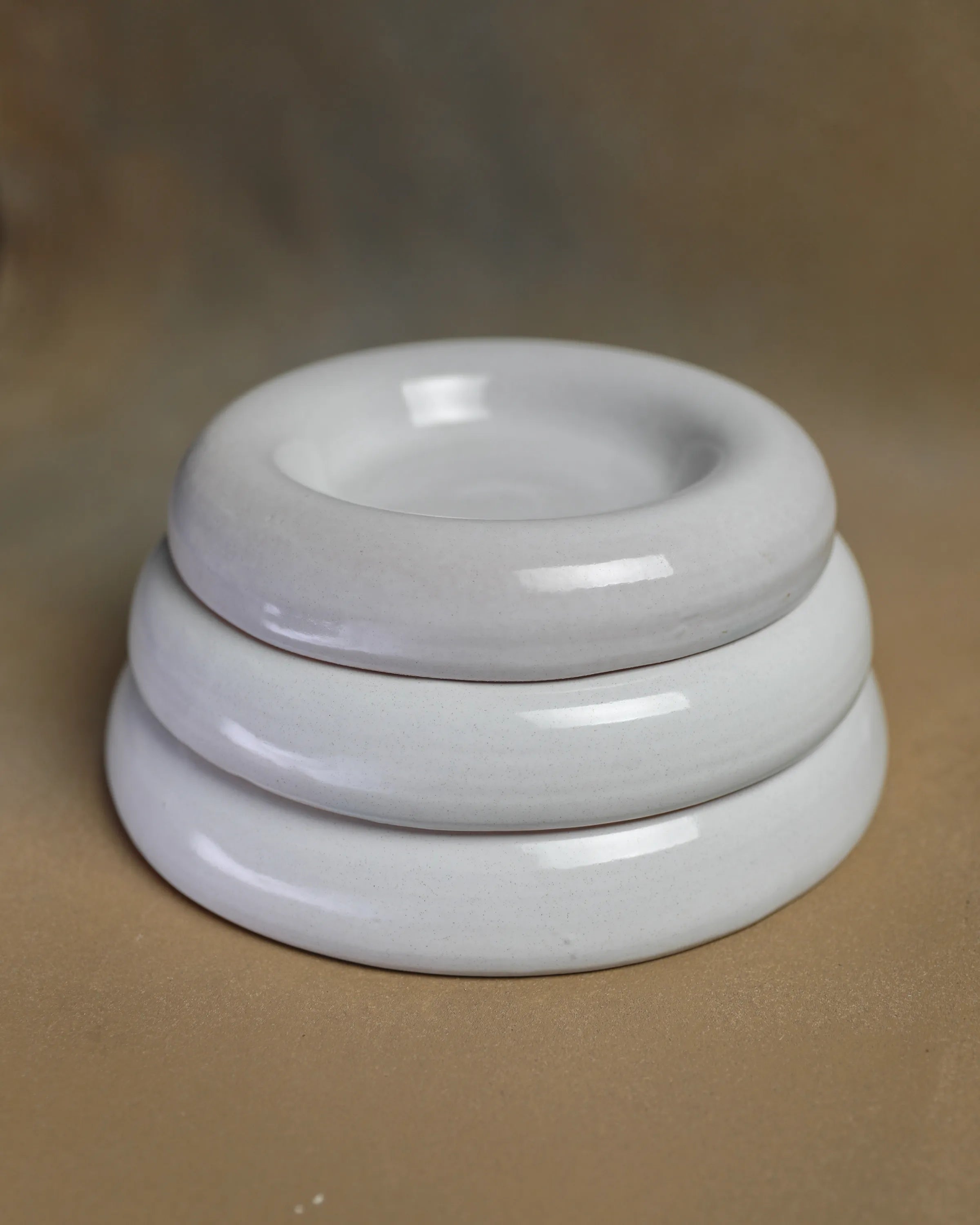 Handcrafted Moon Face Set set in white finish by Stonia.