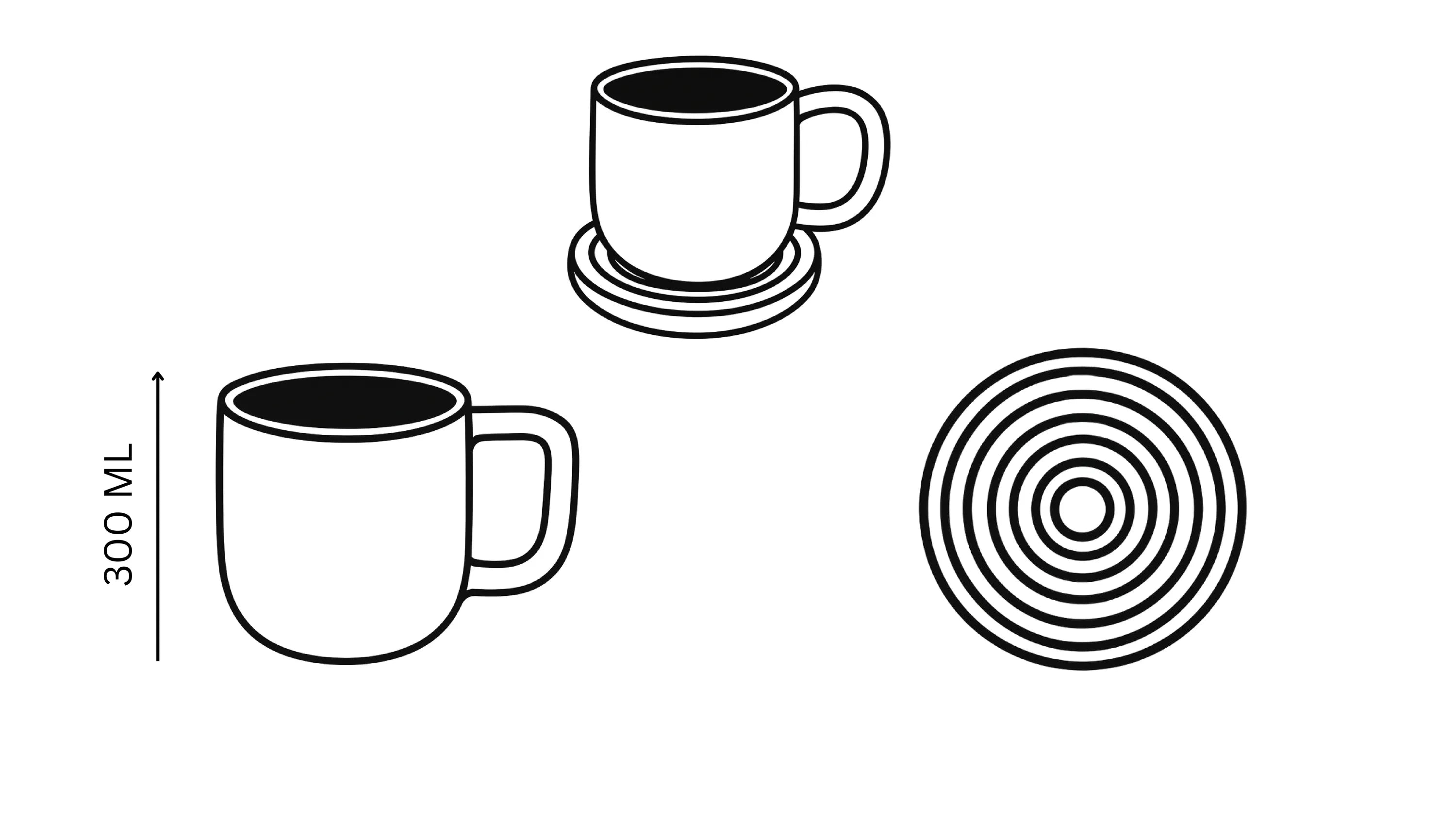 Handcrafted mug, 300 ML mug by Stonia.