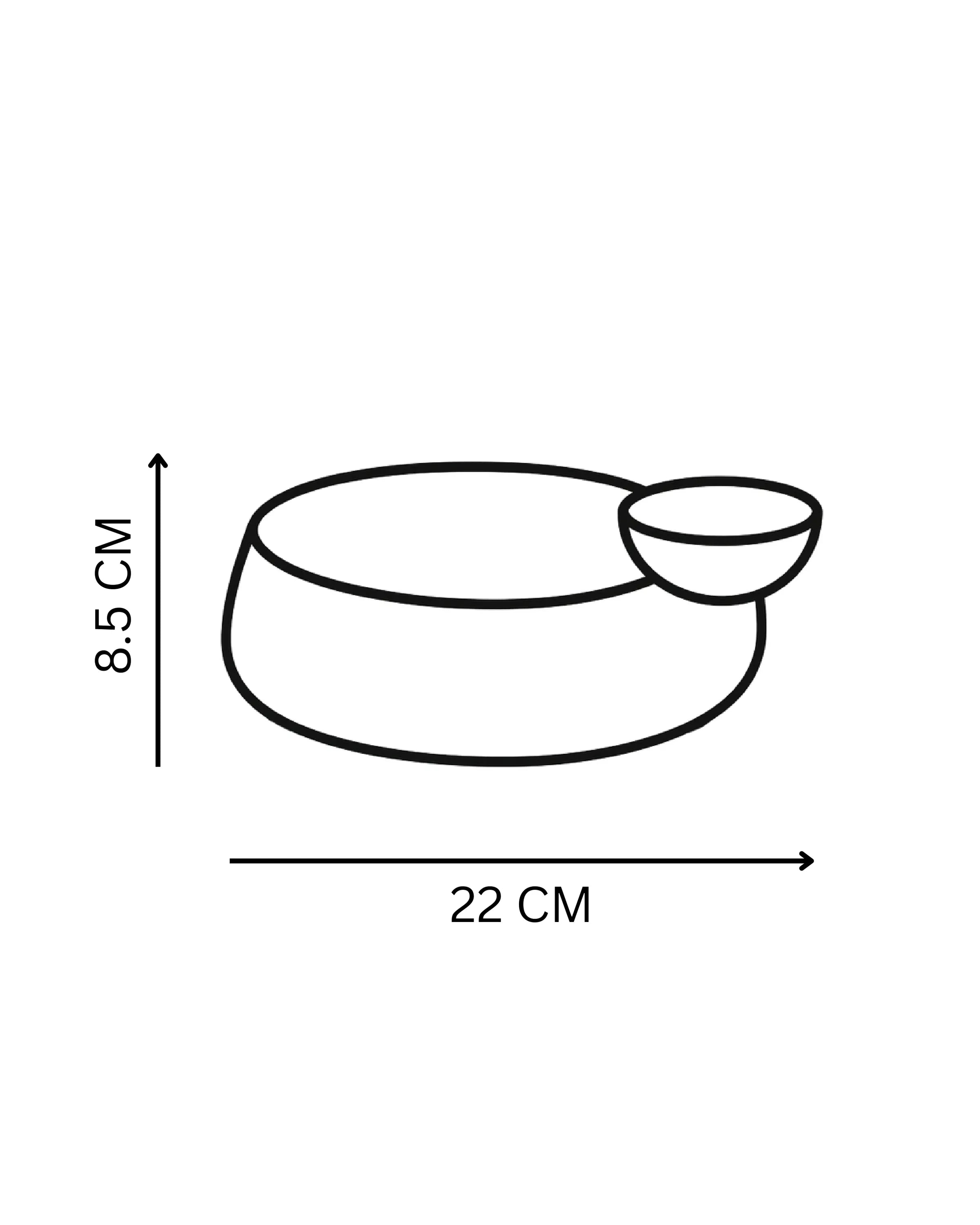 Handcrafted NEST serving plate finish by Stonia.