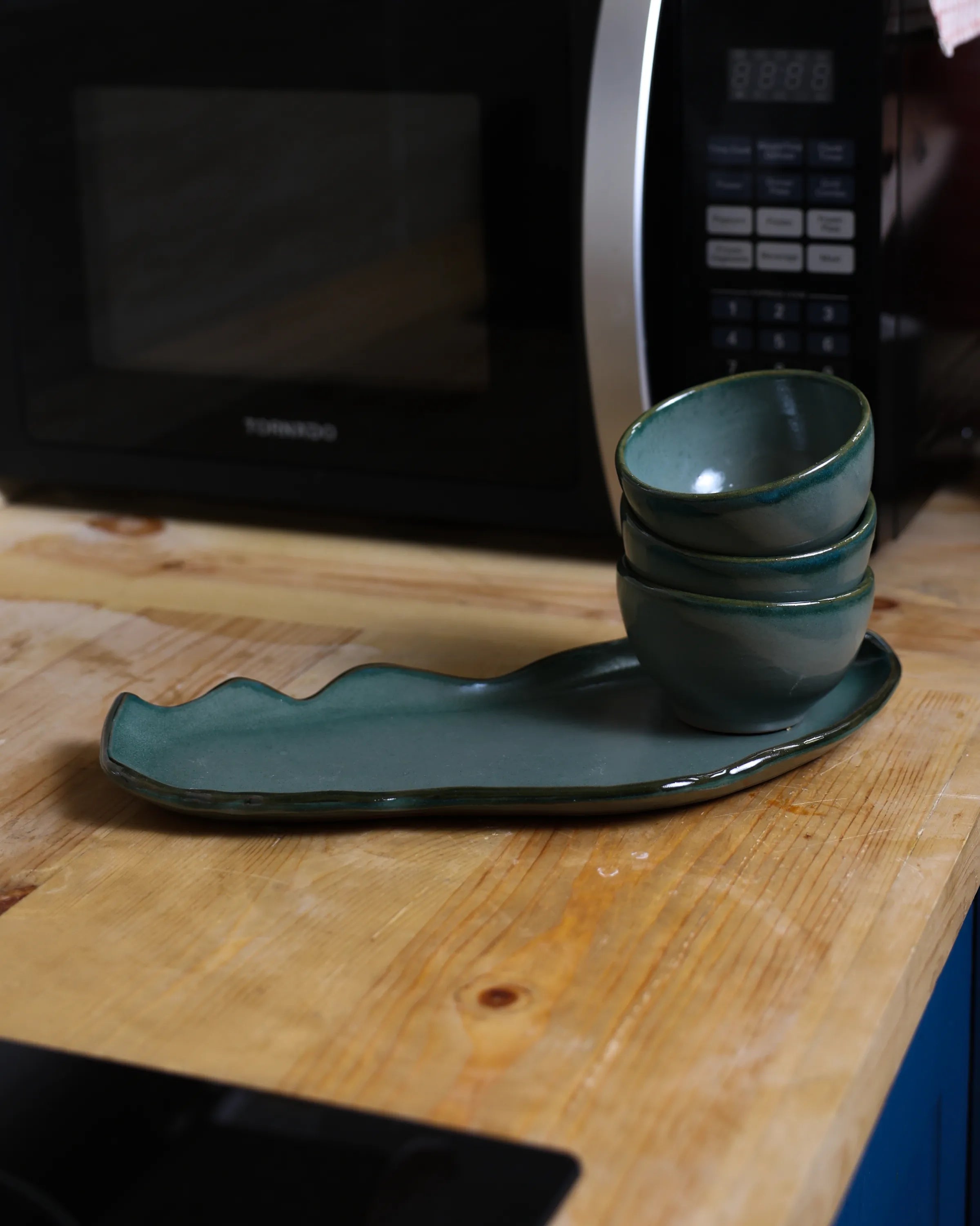 Handcrafted OLIVIA in olive green by Stonia.