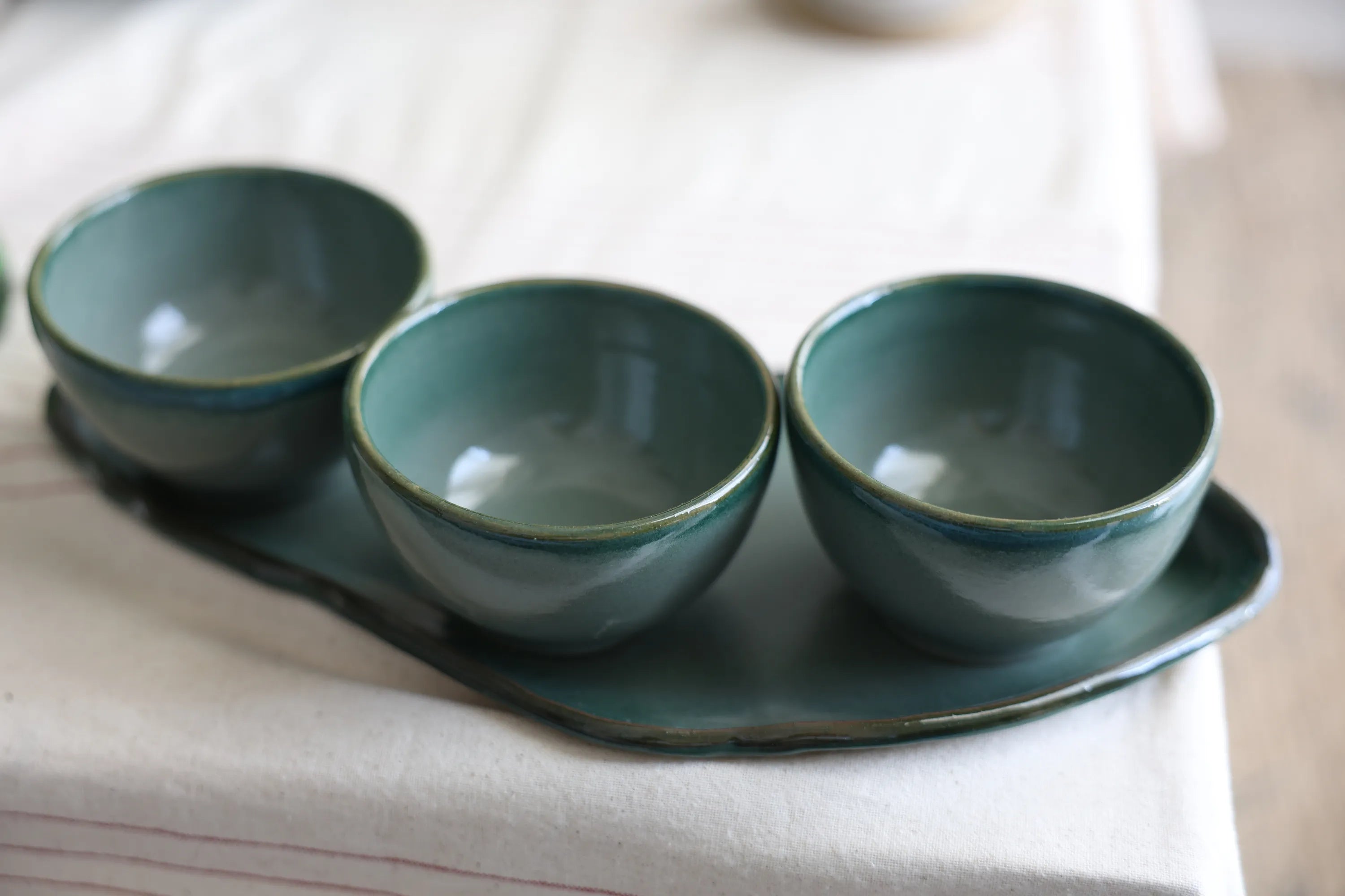 Handcrafted OLIVIA in olive green by Stonia.