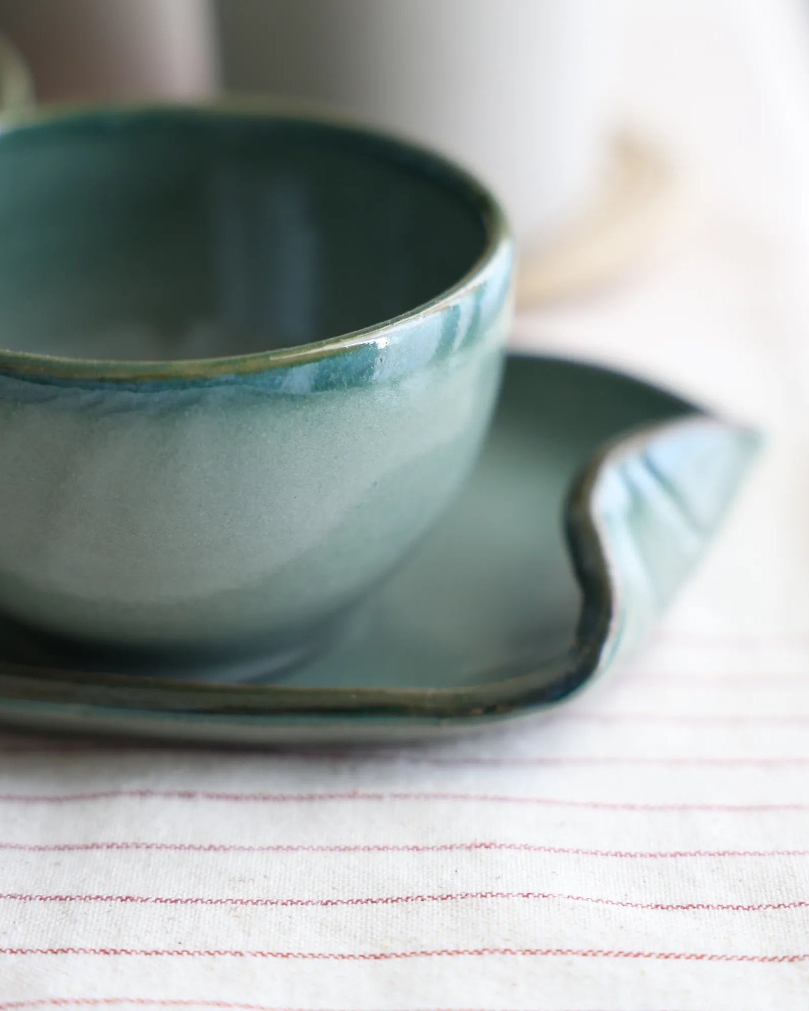 Handcrafted OLIVIA in olive green by Stonia.