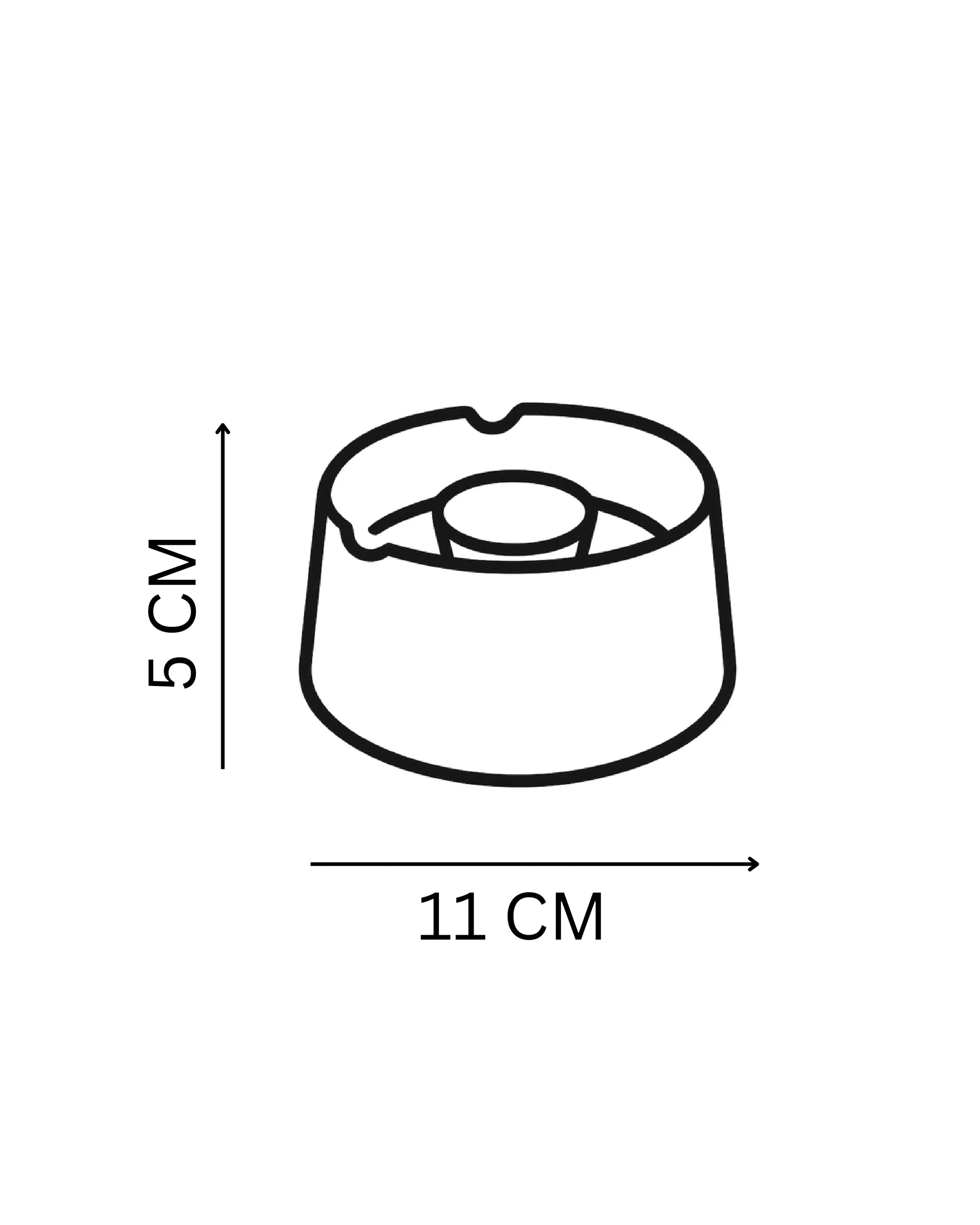 Handcrafted Pause (Ashtray) finish by Stonia.