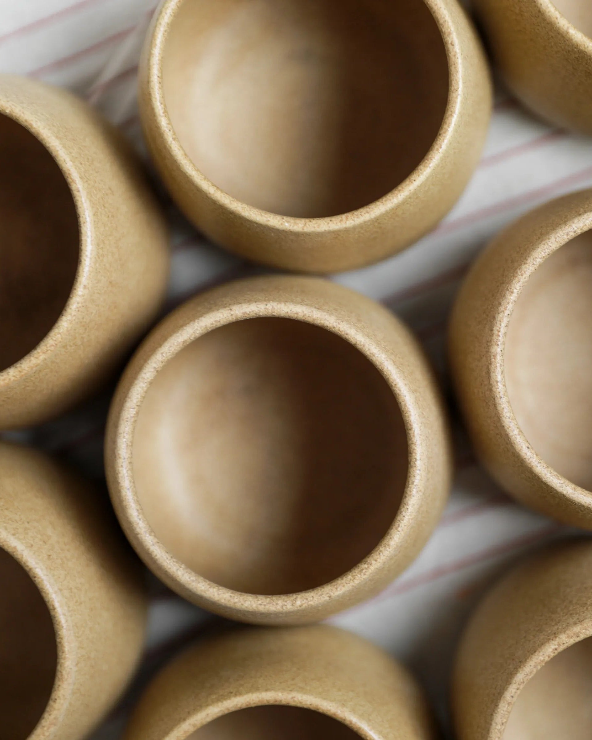 Handcrafted Raw Cup in stone beige, 250 ML mug by Stonia.
