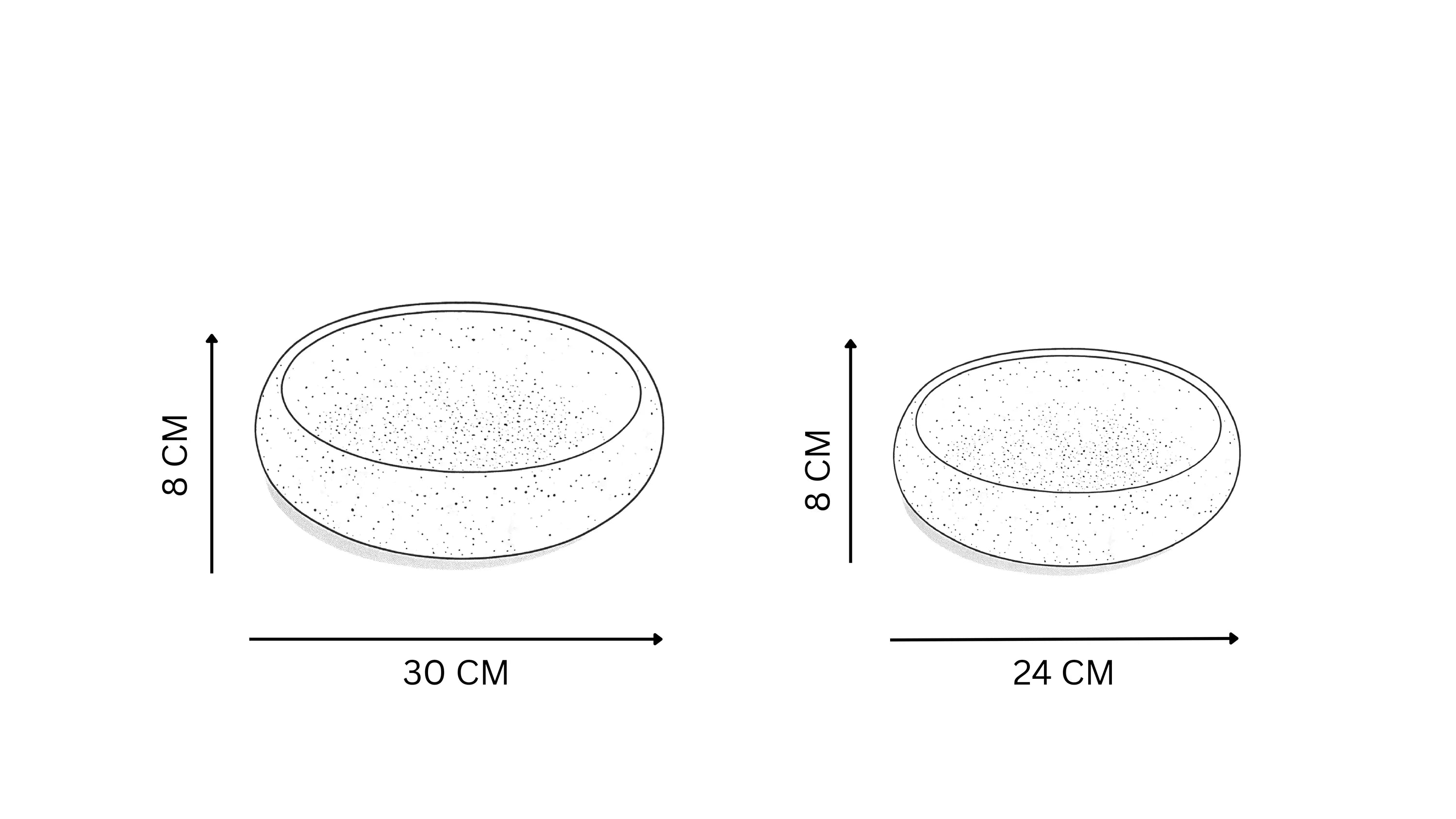 Handcrafted ROCKY BOWL in dotted beige by Stonia.