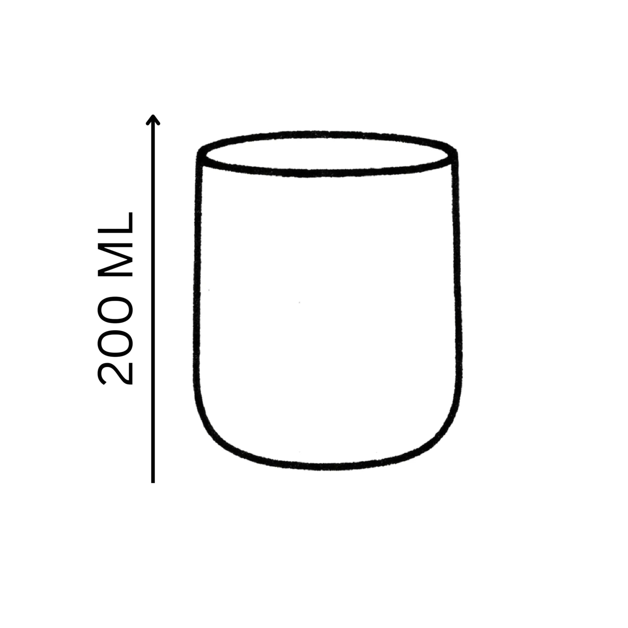 Handcrafted Simple Cup in light gray, 200 ML mug by Stonia.