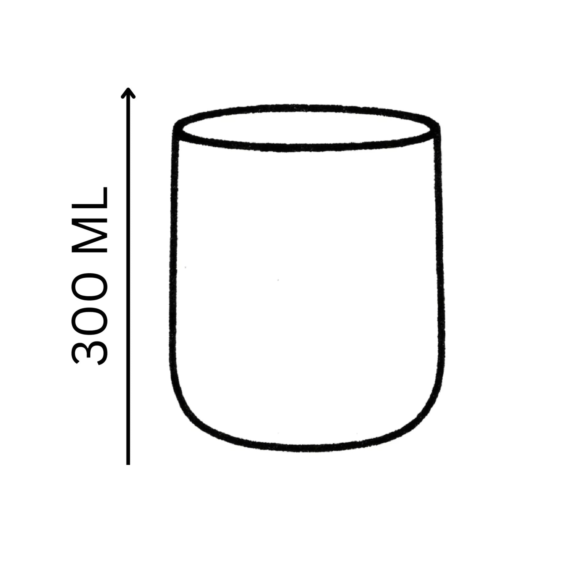 Handcrafted Simple Cup in light gray, 300 ML mug by Stonia.