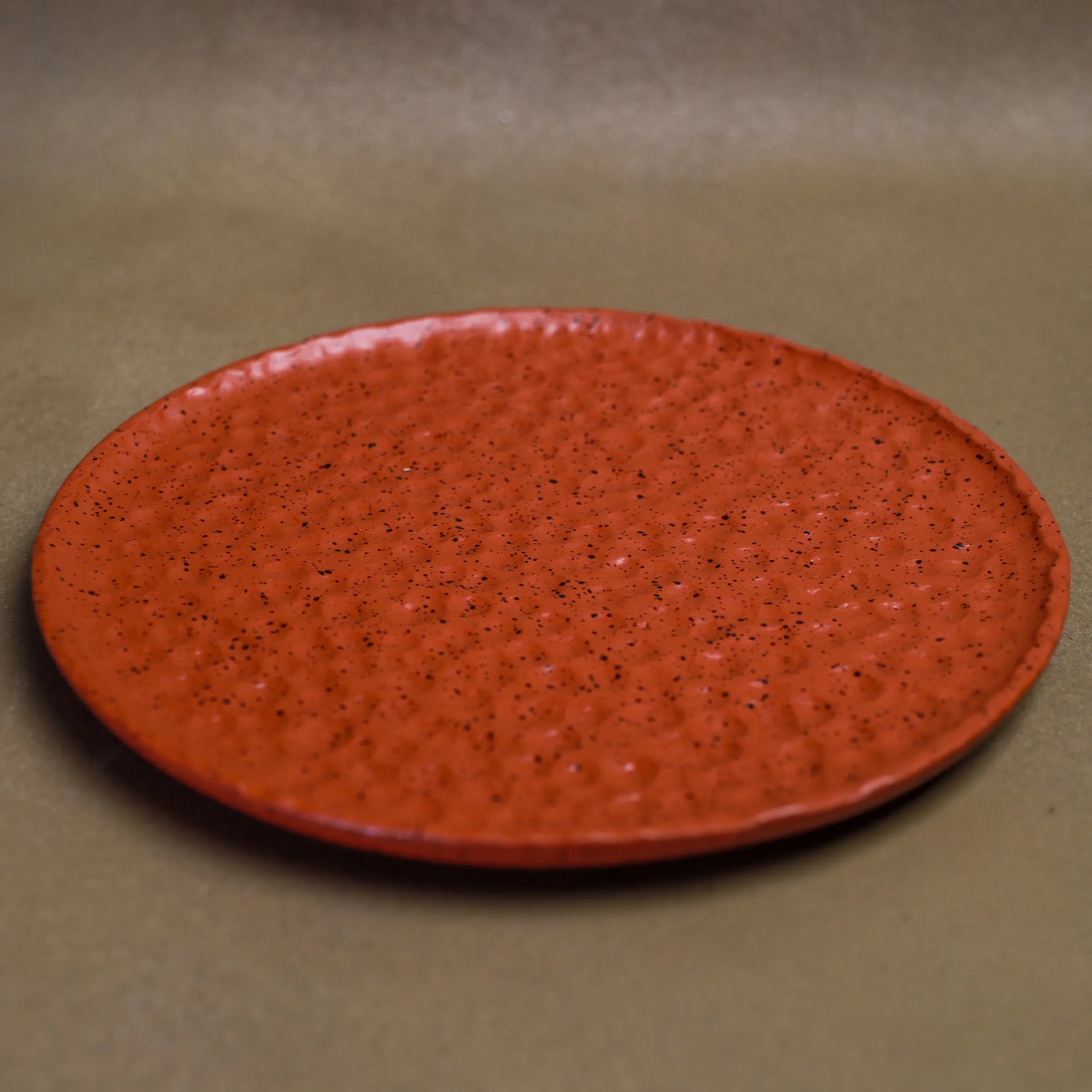 Handcrafted Clay Plate serving plate in terracotta Large finish by Stonia.