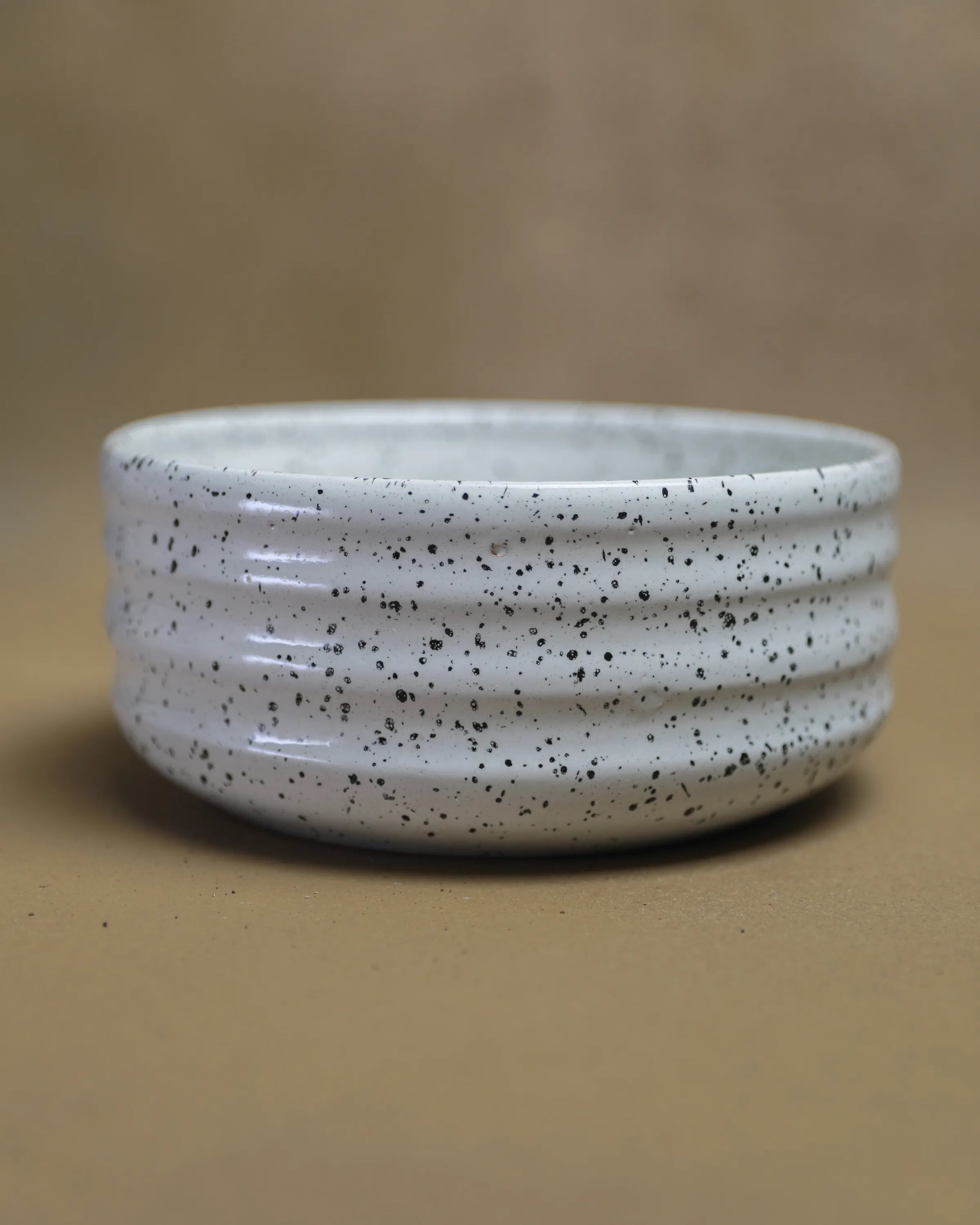 Handcrafted DOTSY BRAM in dotted white by Stonia.