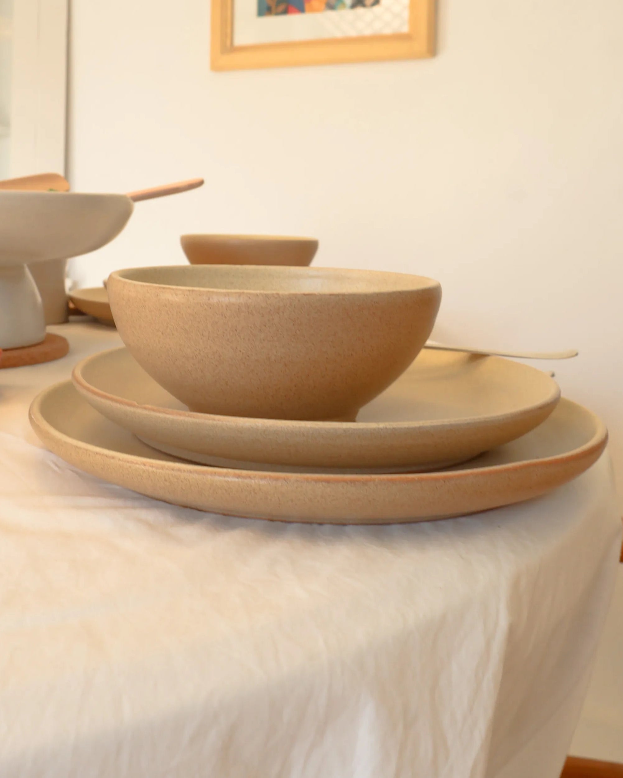Handcrafted OASISI SET set in beige finish by Stonia.
