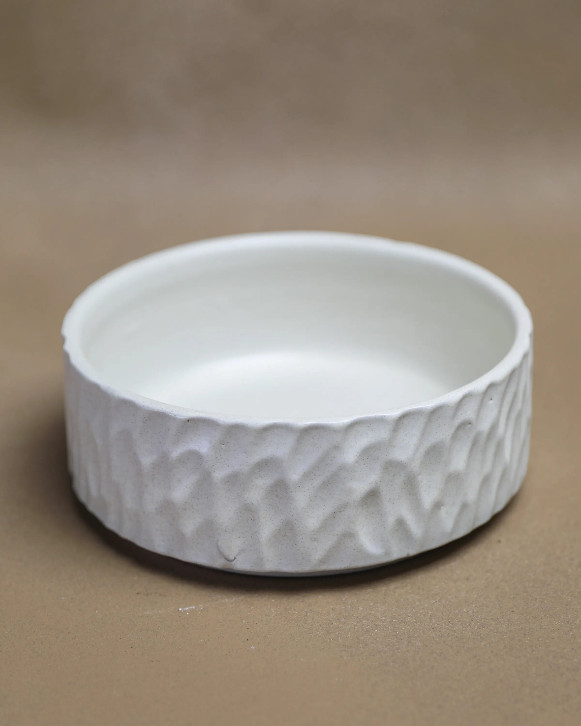 Handcrafted TRACE DUO in off white by Stonia.